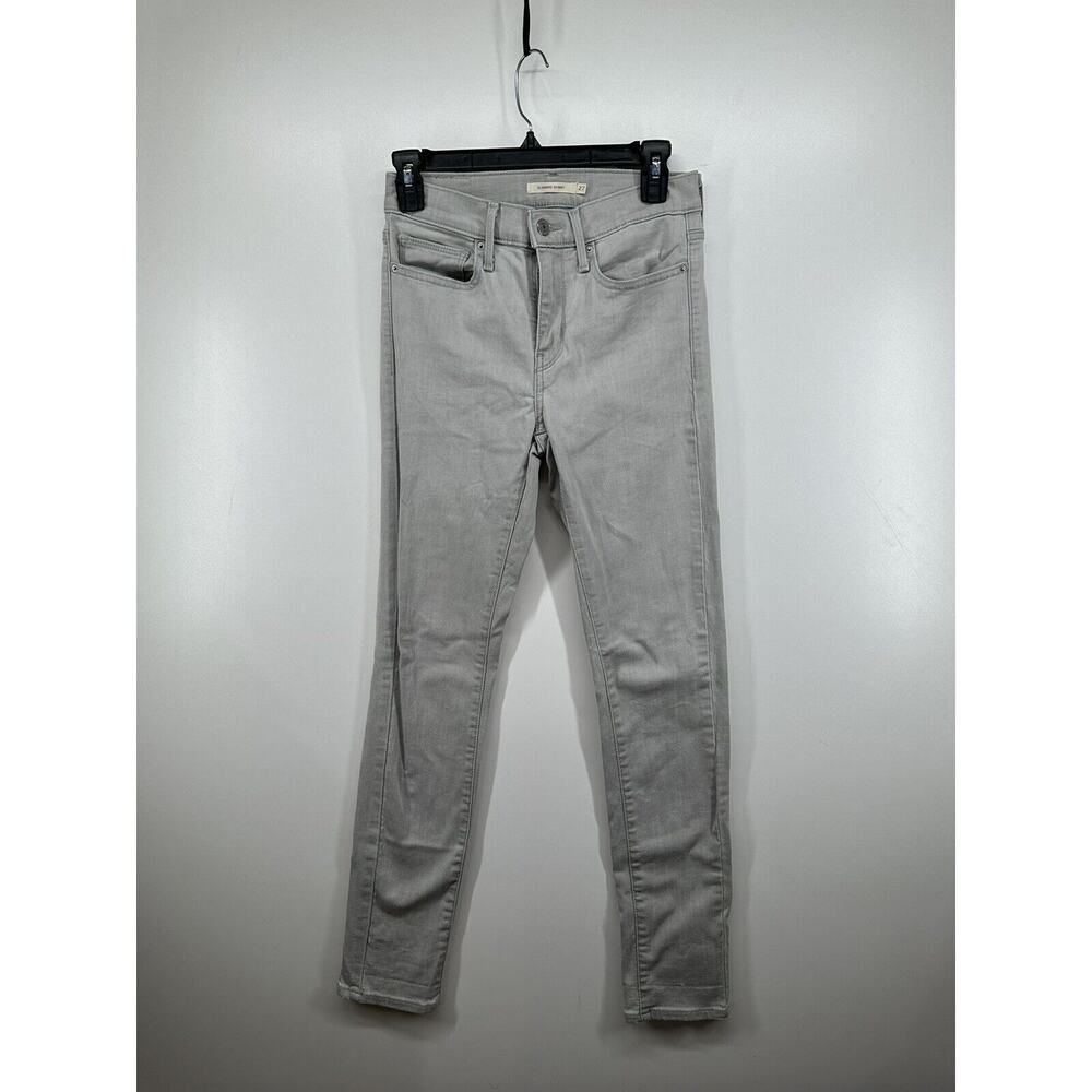 Levi's Womens slimming skinny jeans Light Wash Jeans pants sz 27 light gray blue